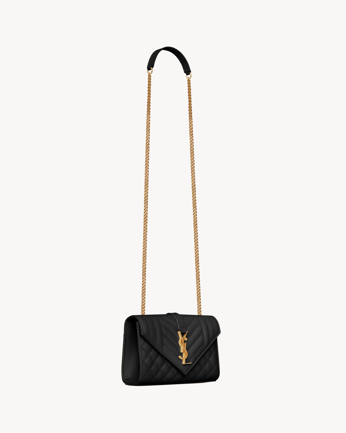 Replicate YSL Envelope Small in Quilted Grain De Poudre Embossed Leather(1:1 replica)