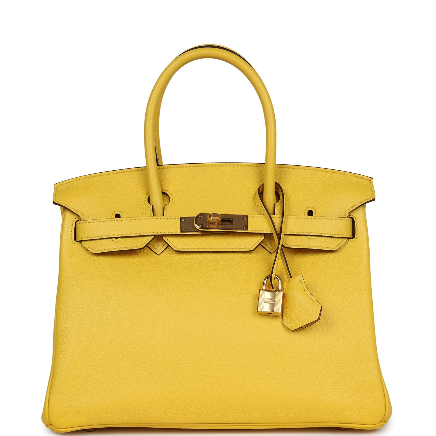 Replicate Hermes Birkin 30 Jaune de Naples Novillo Gold Hardware(1:1 replica)
