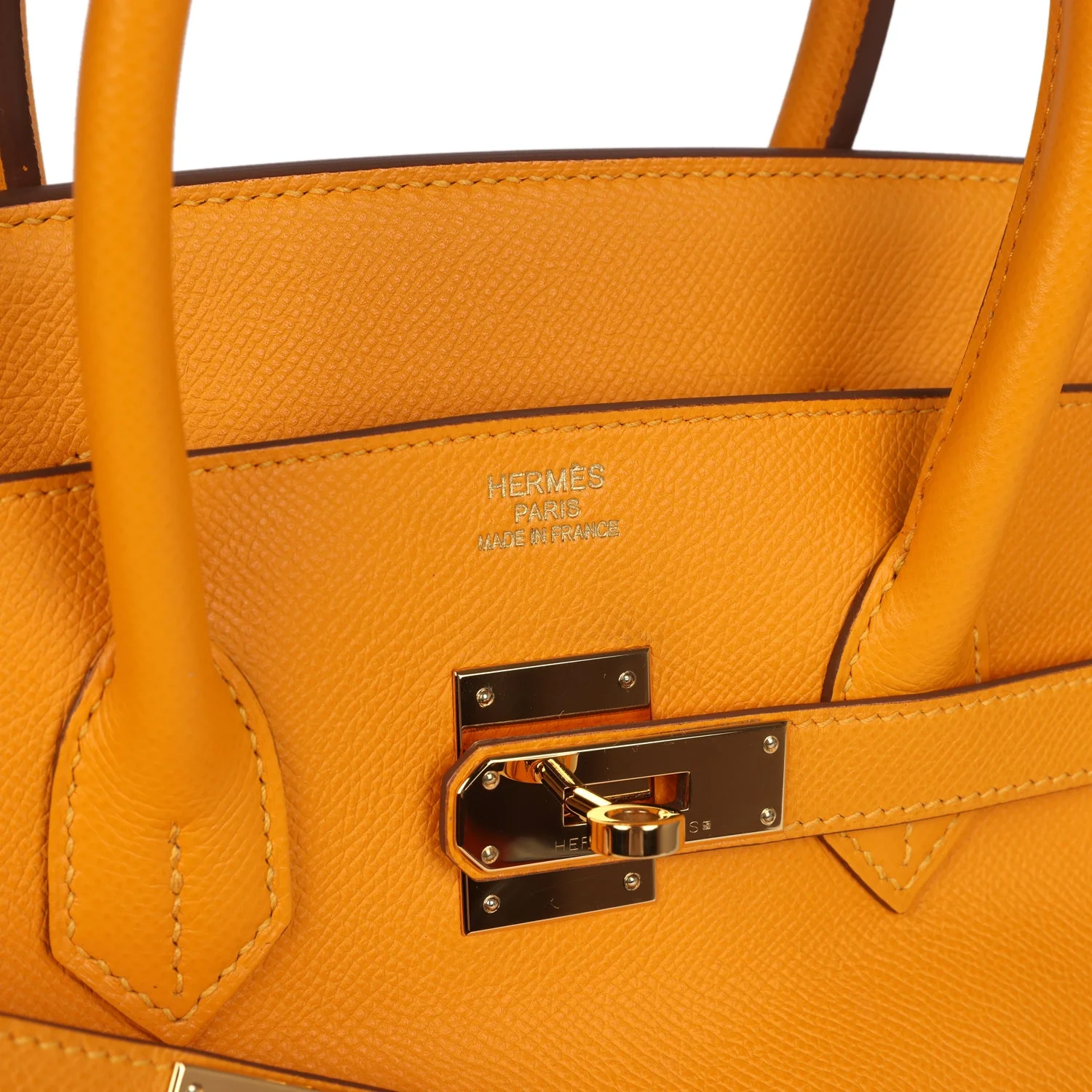Replicate Hermes Birkin 35 Jaune D'Or Epsom Gold Hardware(1:1 replica)