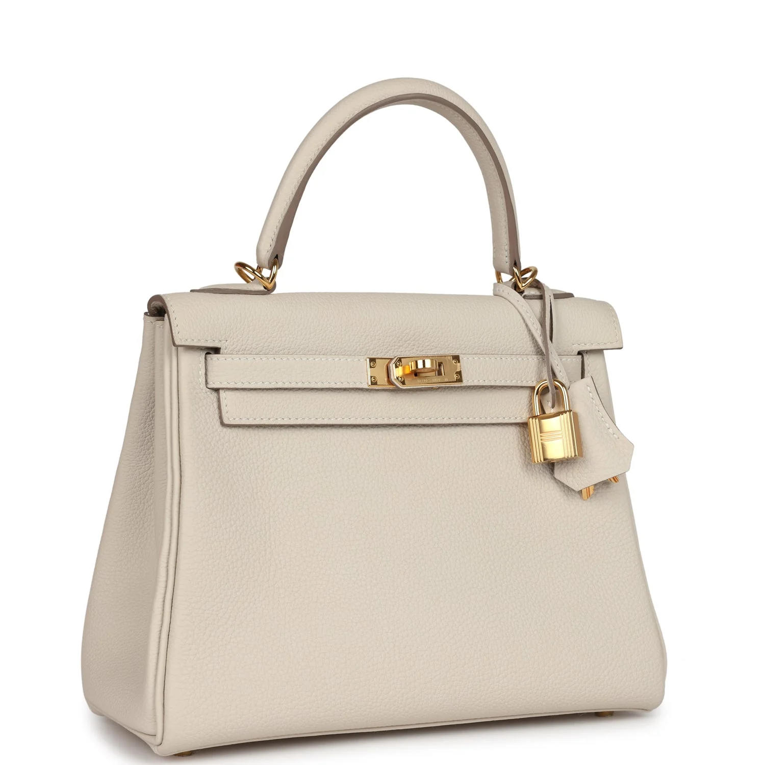 Replicate Hermes Kelly Retourne 25 Craie Togo Gold Hardware(1:1 replica)