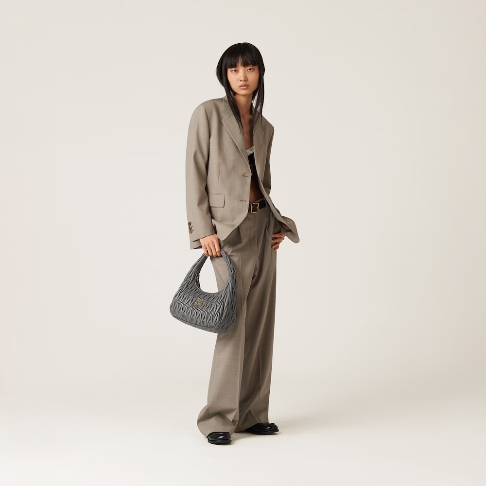 Replicate Large wander matelassé nappa leather hobo bag(1:1 replica)