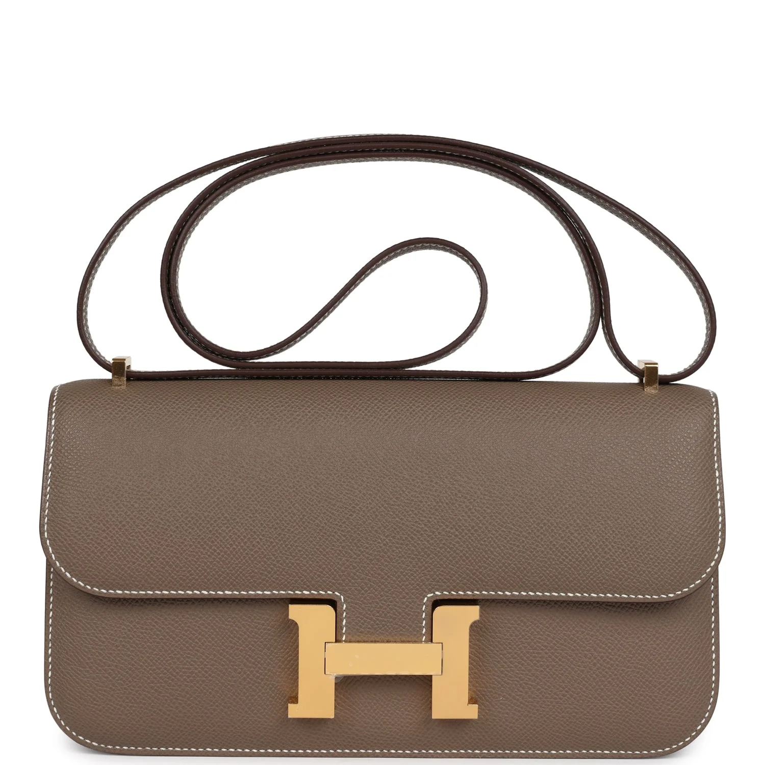 Replicate Hermes Constance Elan Etoupe Epsom Gold Hardware(1:1 replica)