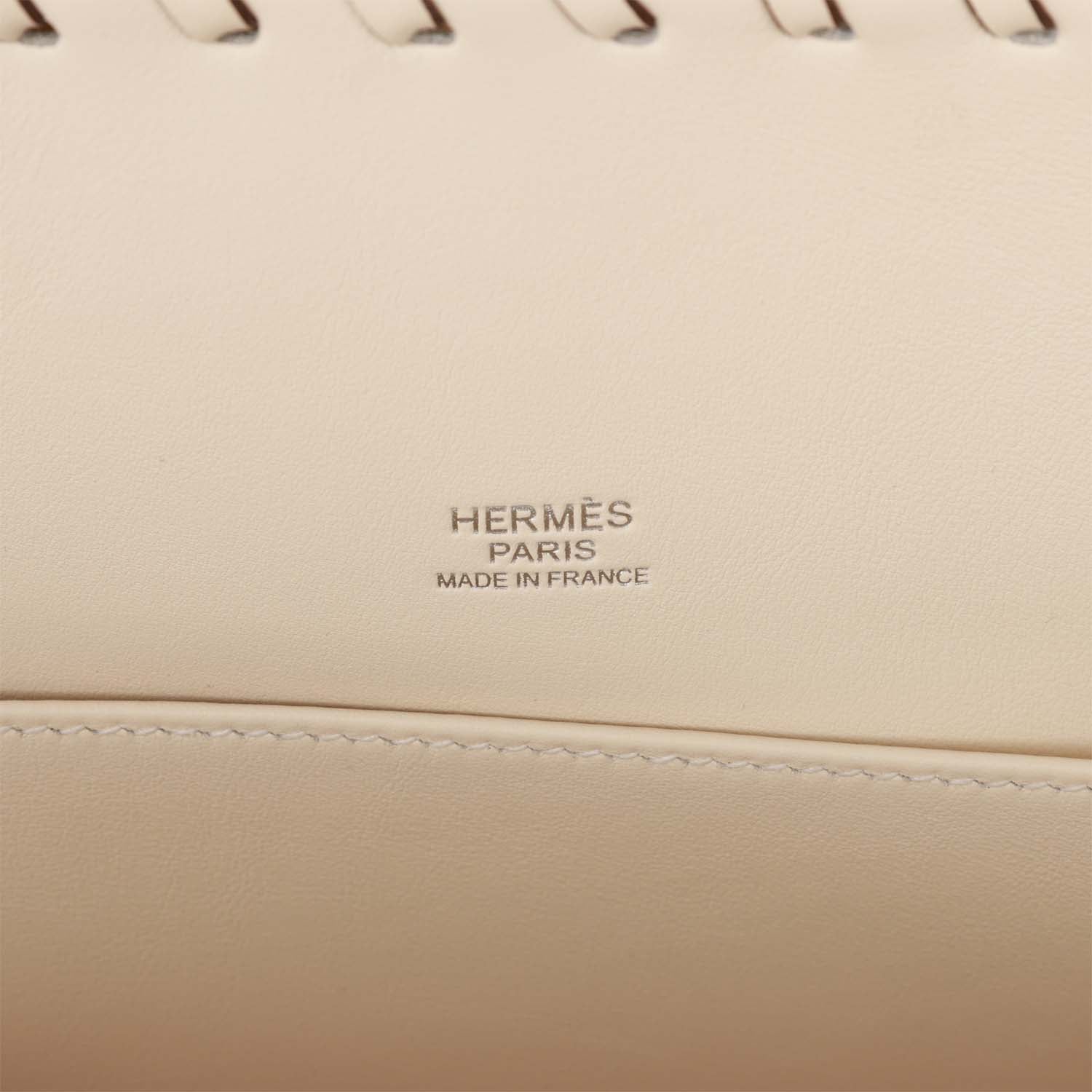 Replicate Hermes Picnic Kelly 35 Nata Swift Palladium Hardware(1:1 replica)