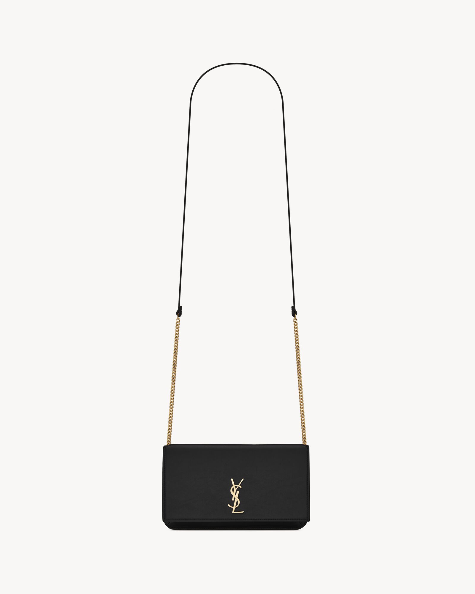 Replicate YSL Cassandre Phone Holder in Smooth Leather(1:1 replica)