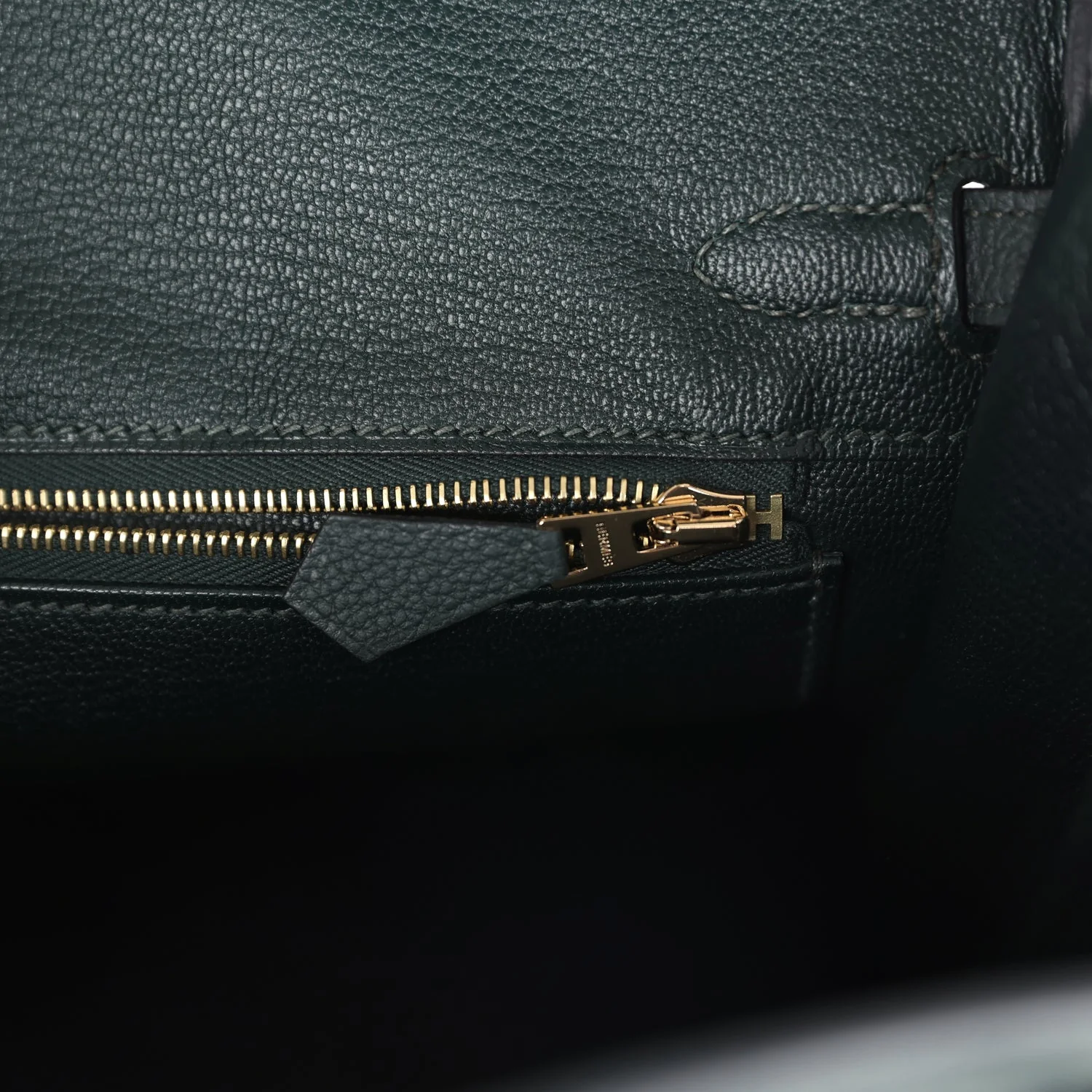 Replicate Hermes Birkin 25 Vert Fonce Togo Gold Hardware(1:1 replica)
