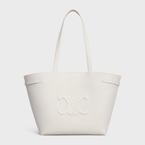 Replicate MEDIUM CABAS ANAÏS CUIR TRIOMPHE IN GRAINED CALFSKIN RICE(1:1 replica)