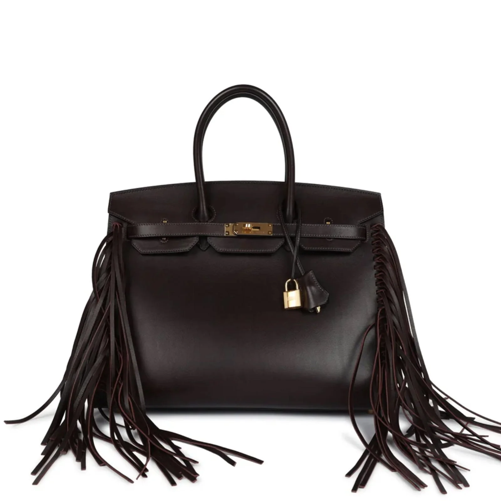 Replicate Hermes Anate Birkin 35 Chocolat Evergrain Gold Hardware(1:1 replica)