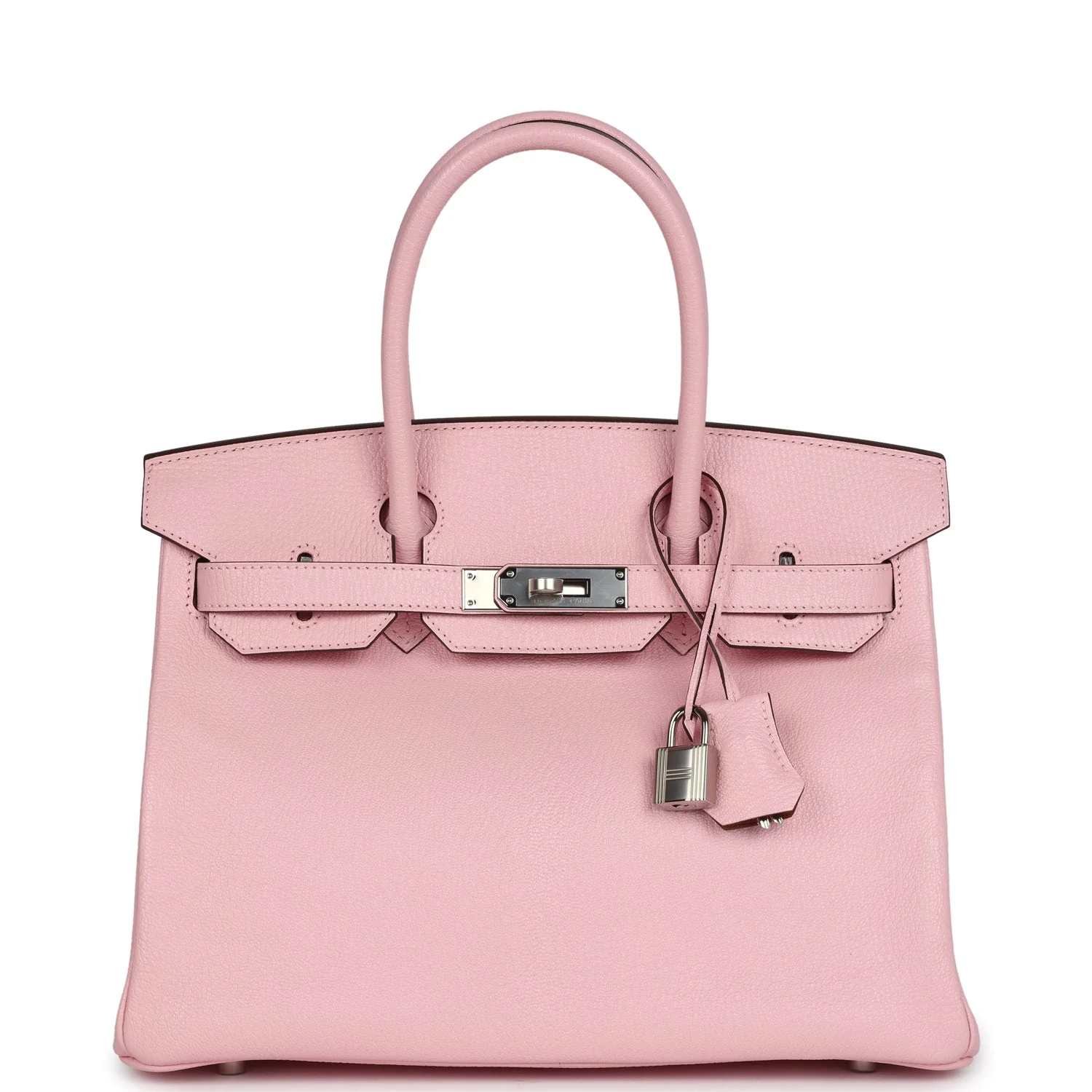 Replicate Hermes Special Order (HSS) Birkin 30 Rose Sakura Verso Chèvre Palladium Hardware(1:1 replica)