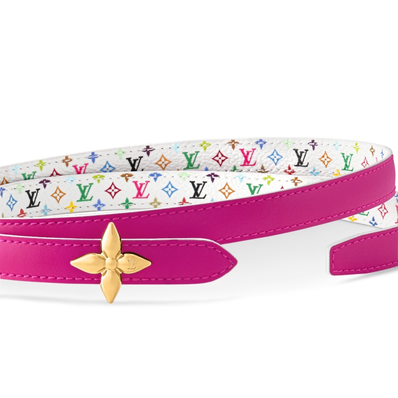 Replicate LV x TM Mini Flowergram 15mm Reversible Belt(1:1 replica)