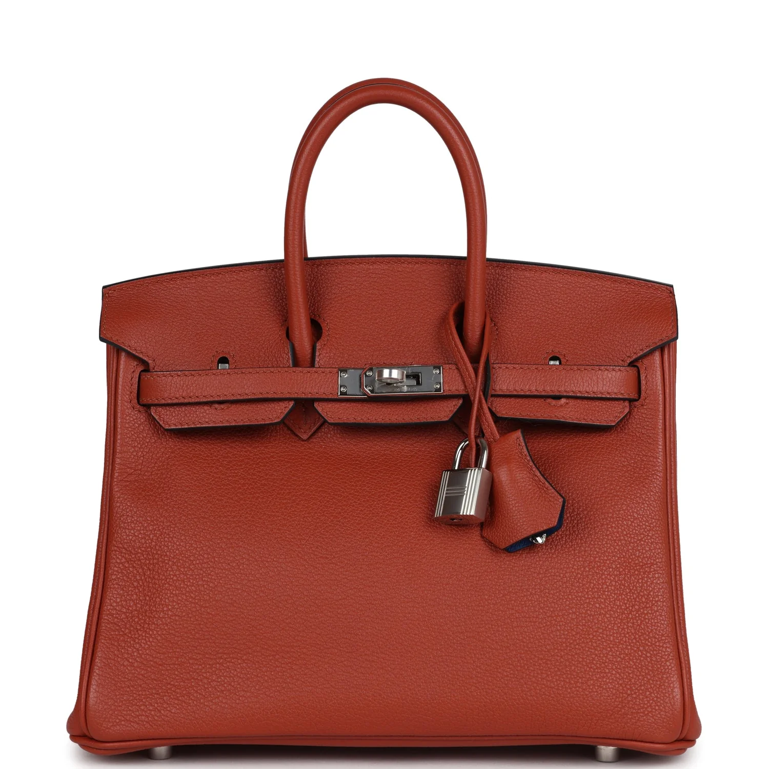 Replicate Hermes Birkin 25 Cuirve Verso Taurillon Novillo Palladium Hardware(1:1 replica)