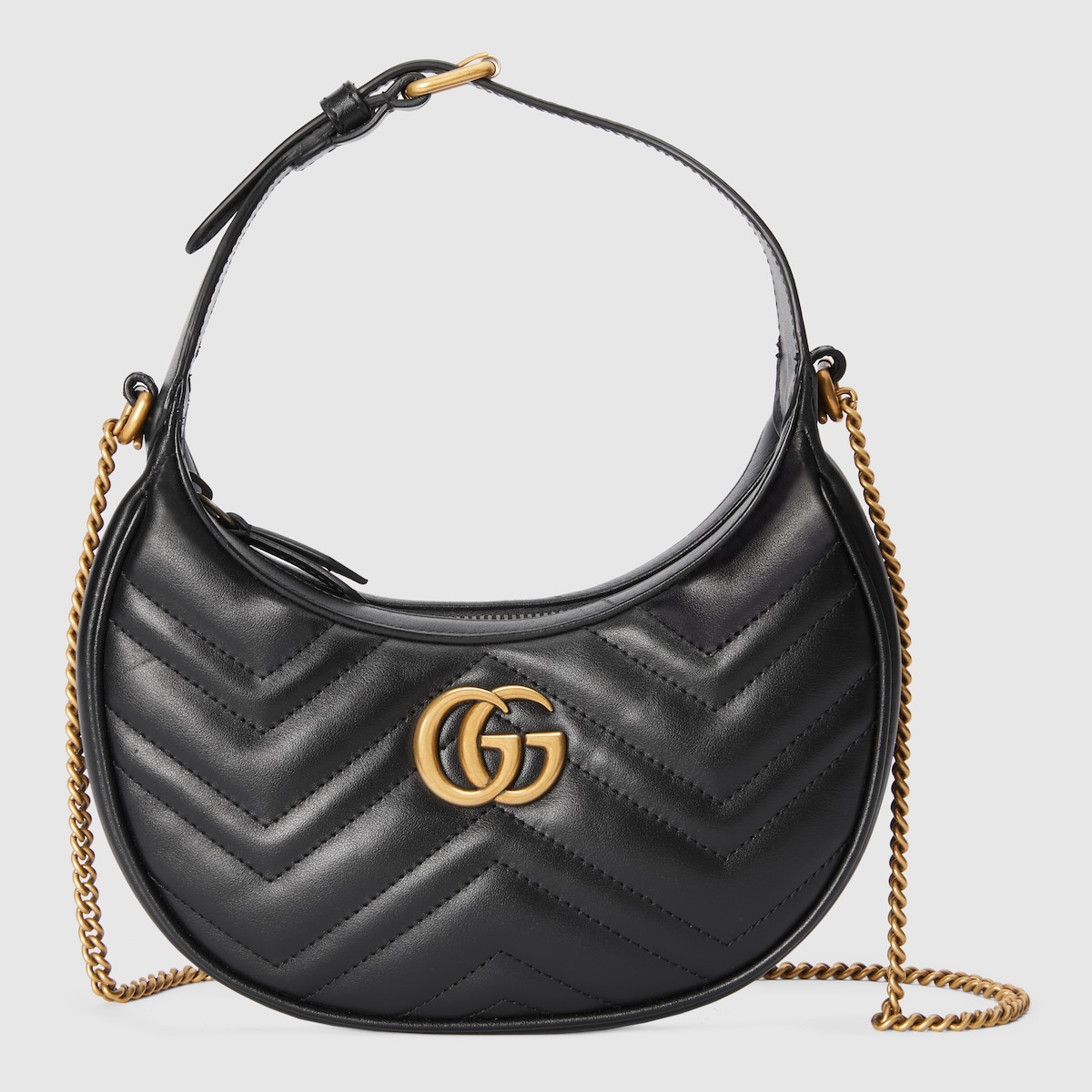 Replicate GG Marmont Half-Moon-Shaped Mini Bag(1:1 replica)