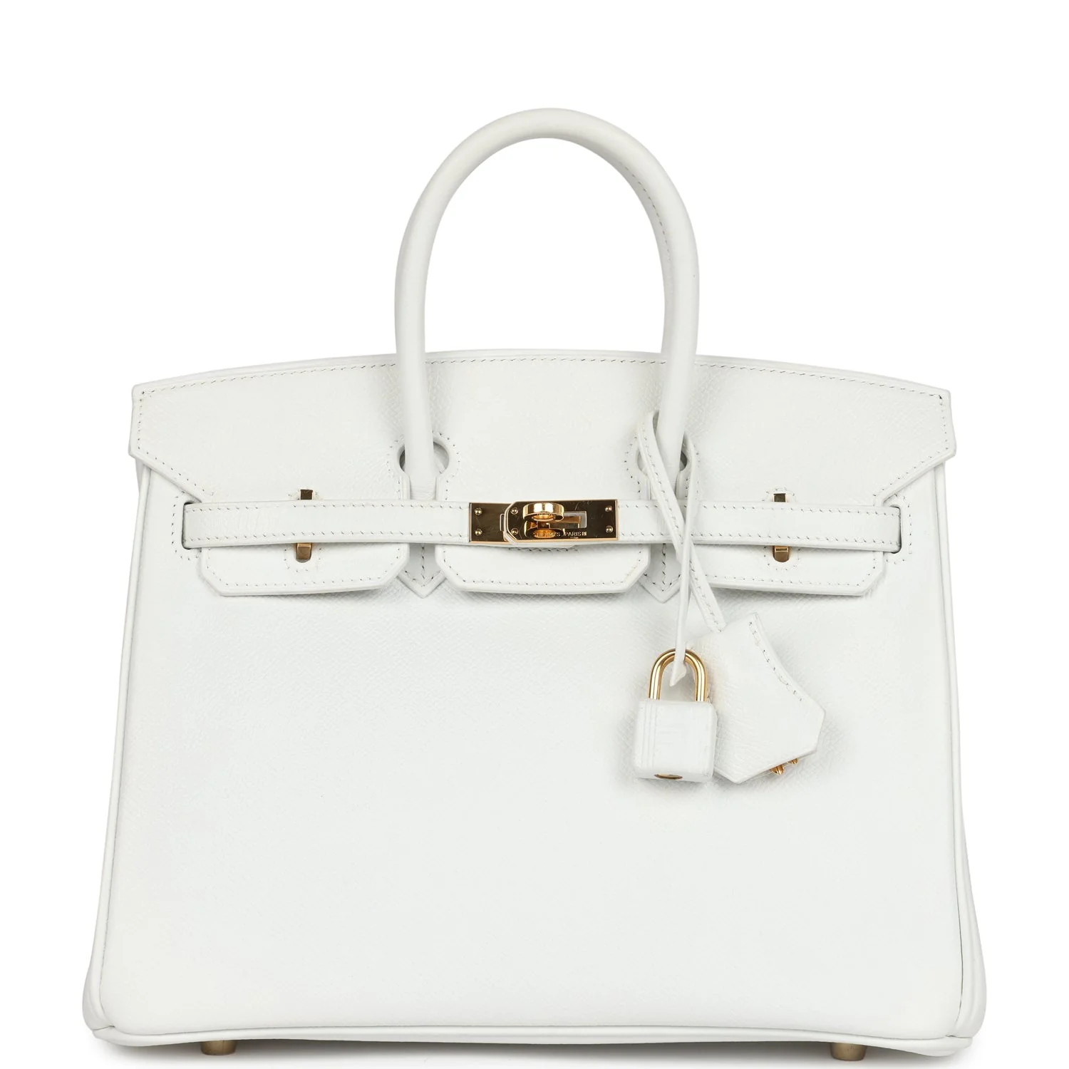 Replicate Hermes Birkin 25 White Epsom Gold Hardware(1:1 replica)