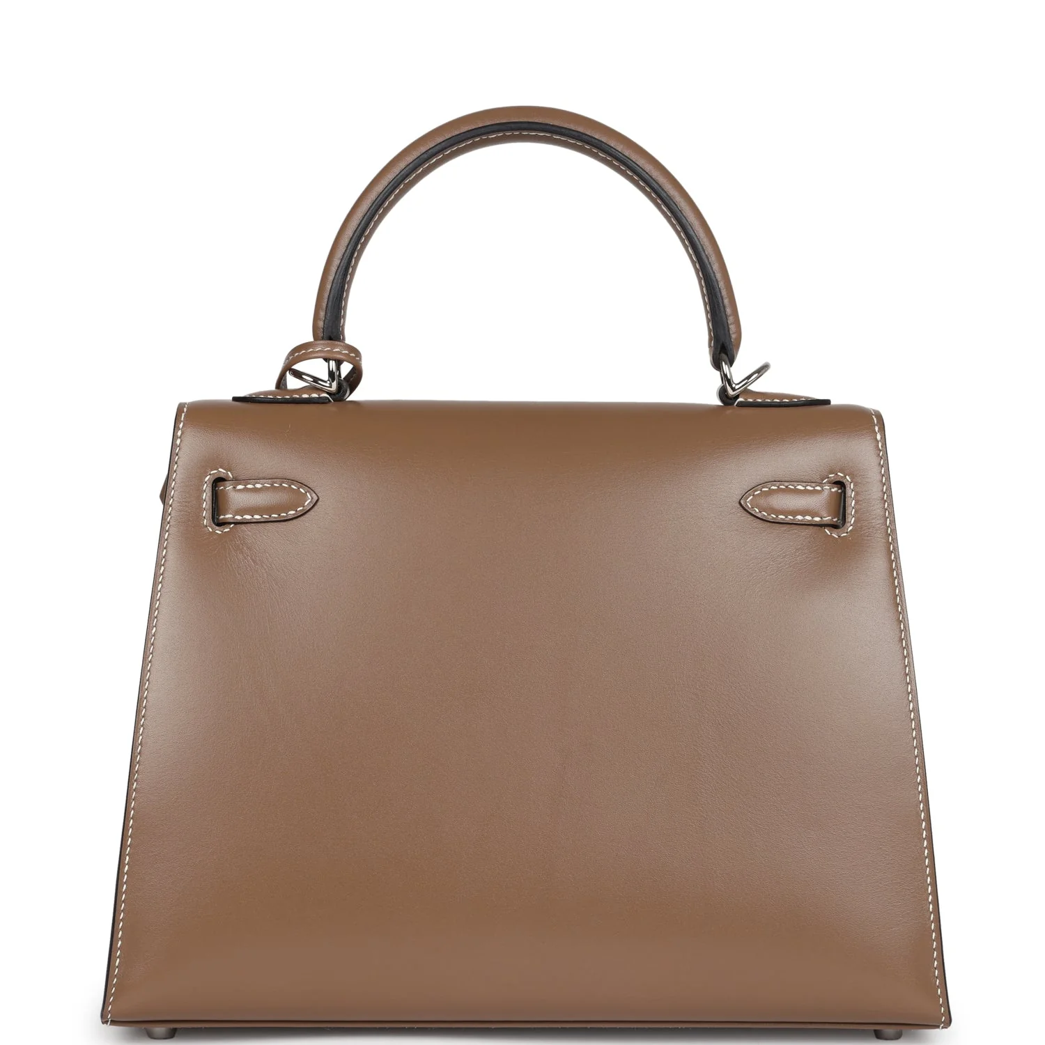Replicate Hermes Kelly Sellier 25 Etoupe Tadelakt Palladium Hardware(1:1 replica)
