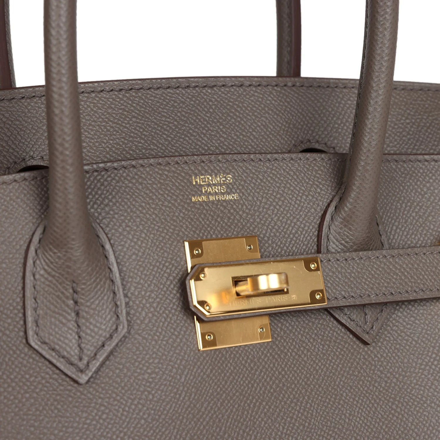 Replicate Hermes Birkin 30 Etain Epsom Gold Hardware(1:1 replica)