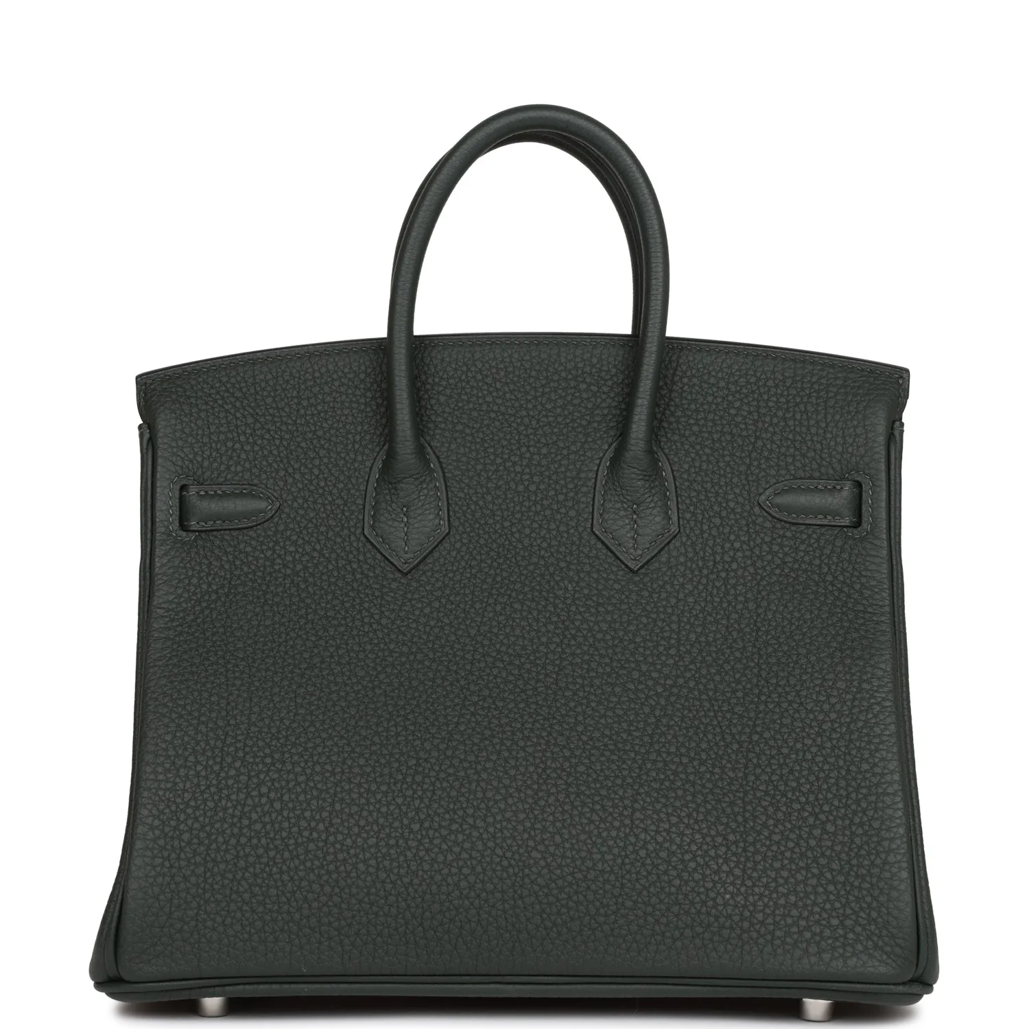 Replicate Hermes Birkin 25 Vert Fonce Togo Palladium Hardware(1:1 replica)