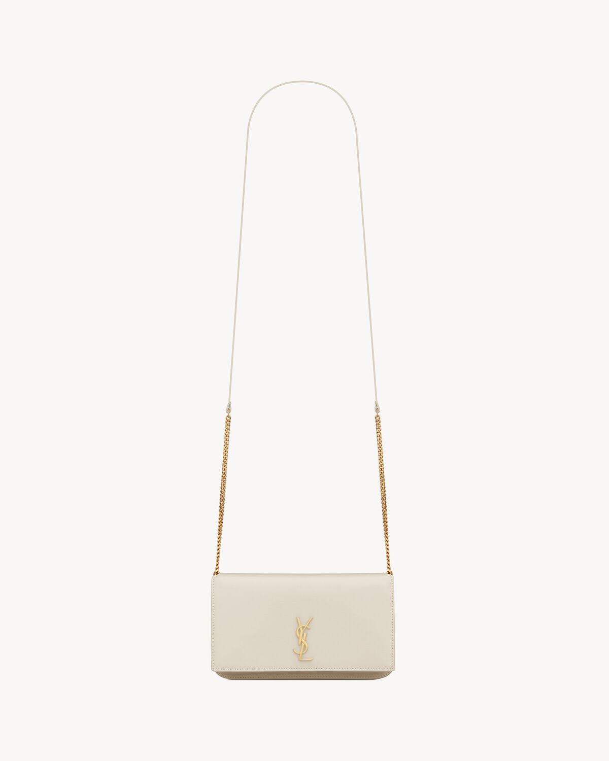 Replicate YSL Cassandre Phone Holder in Smooth Leather(1:1 replica)