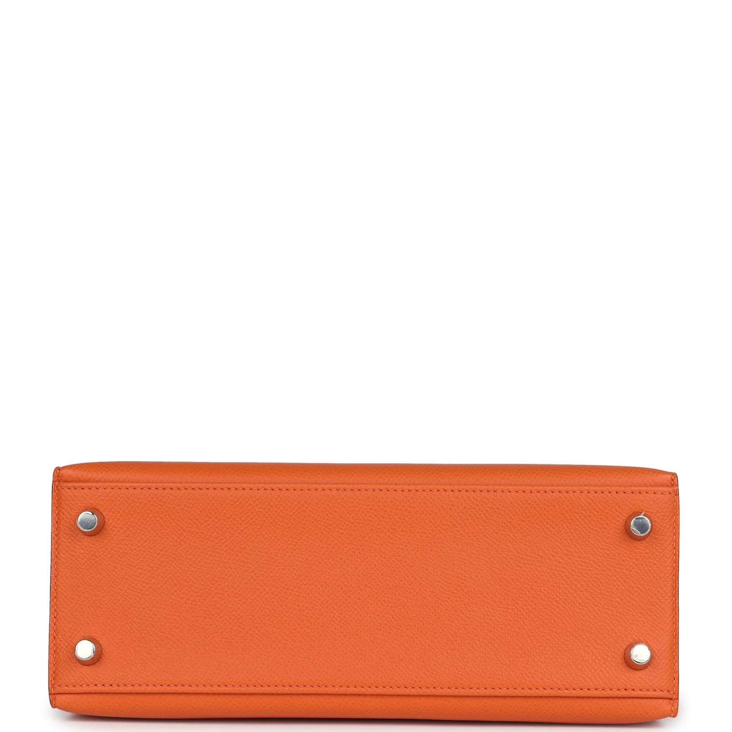 Replicate Hermes Kelly Sellier 25 Orange Epsom Palladium Hardware(1:1 replica)