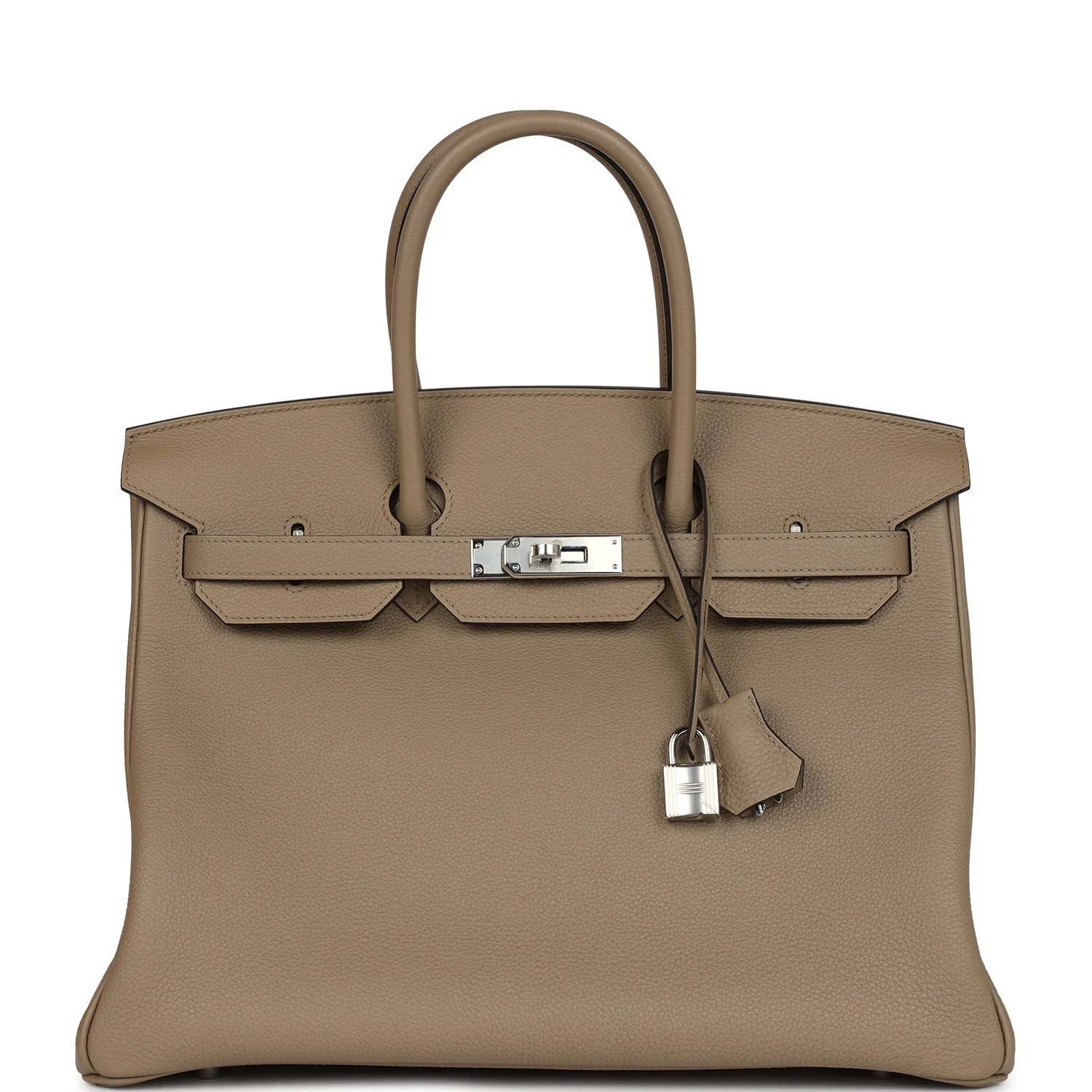 Replicate Hermes Birkin 35 Beige Marfa Togo Palladium Hardware(1:1 replica)