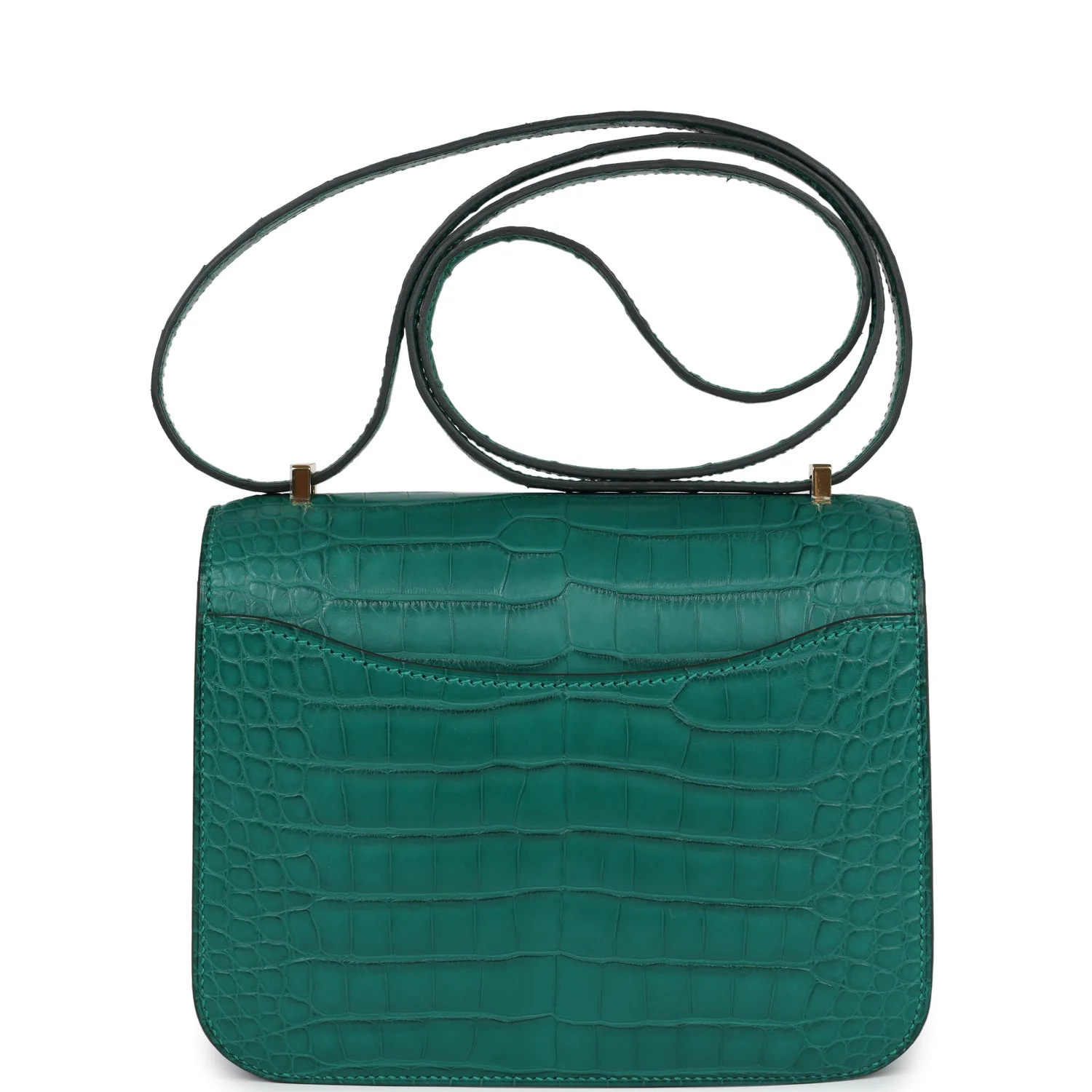 Replicate Hermes Constance 18 Malachite Matte Alligator Gold Hardware(1:1 replica)