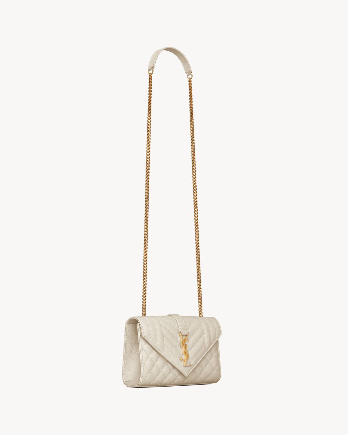 Replicate YSL Envelope Small in Quilted Grain De Poudre Embossed Leather(1:1 replica)