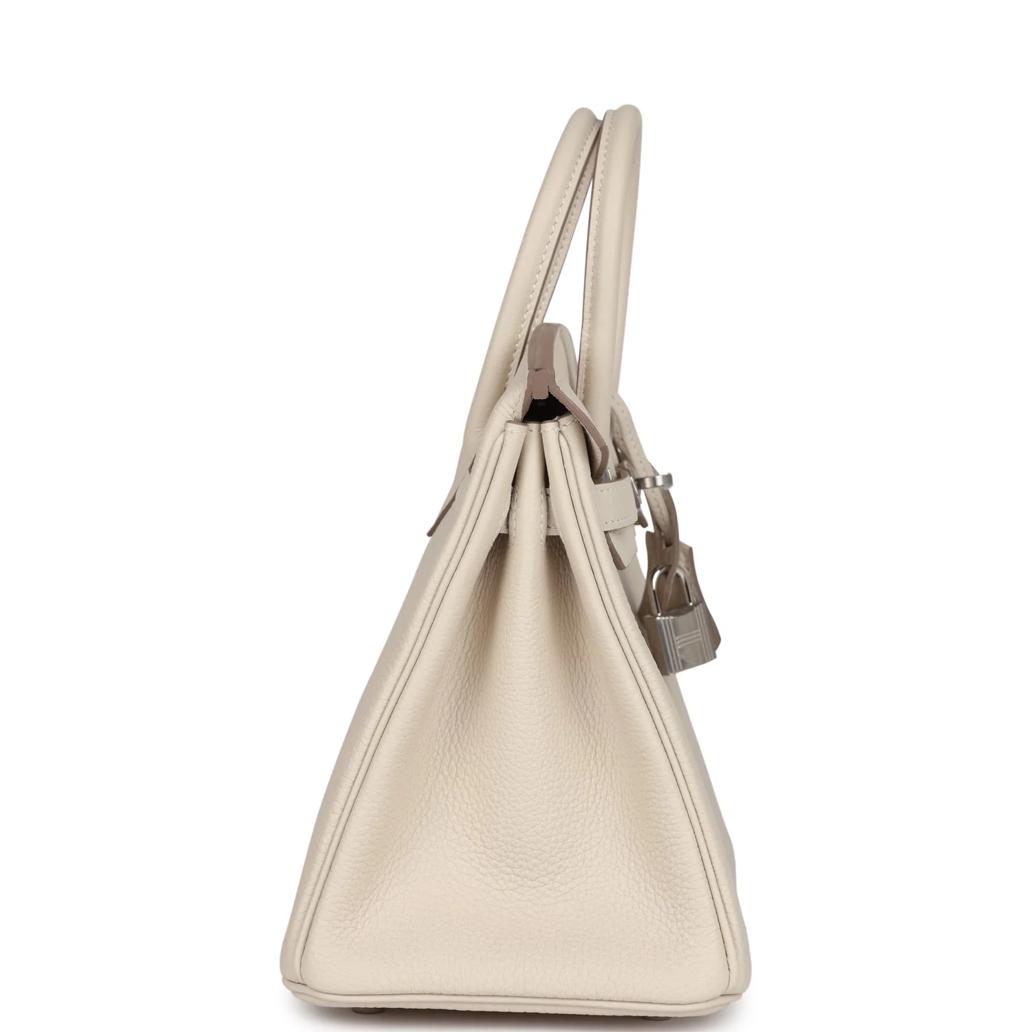 Replicate Hermes Birkin 25 Craie Togo Palladium Hardware(1:1 replica)