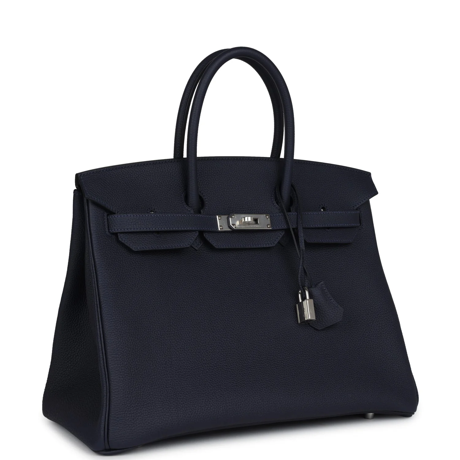 Replicate Hermes Birkin 35 Bleu Nuit Togo Palladium Hardware(1:1 replica)