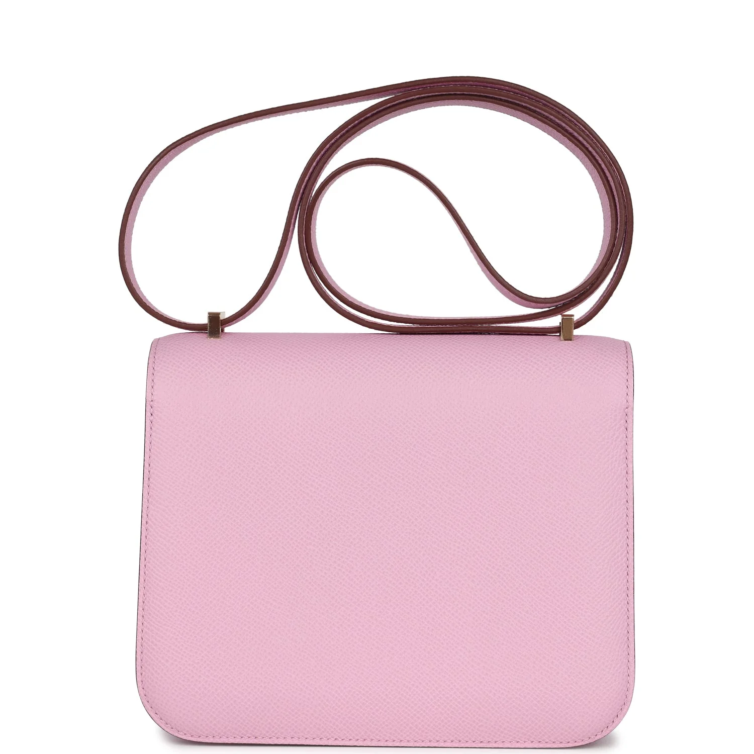 Replicate Hermes Constance 18 Mauve Sylvestre Epsom Rose Gold Hardware(1:1 replica)