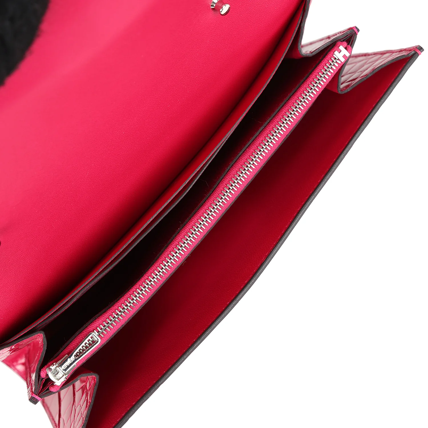 Replicate Hermes Constance Wallet To Go Rose Mexico Shiny Alligator Palladium Hardware(1:1 replica)