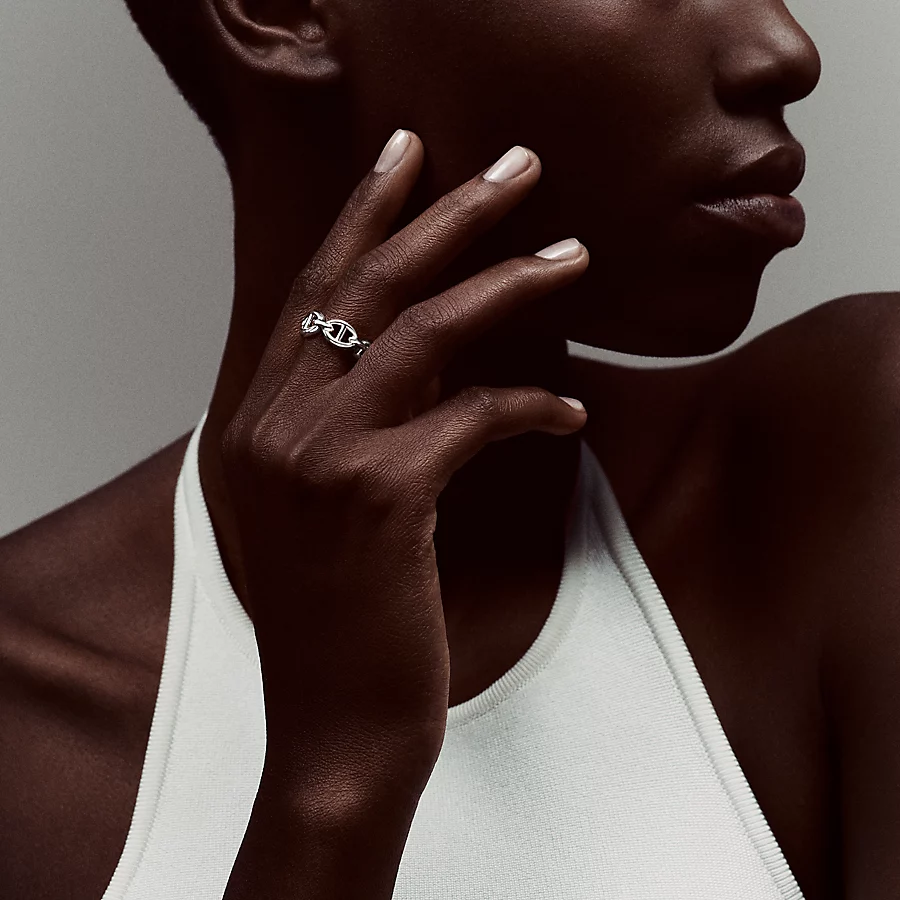 Replicate Chaine d ancre Enchainee ring, small model(1:1 replica)