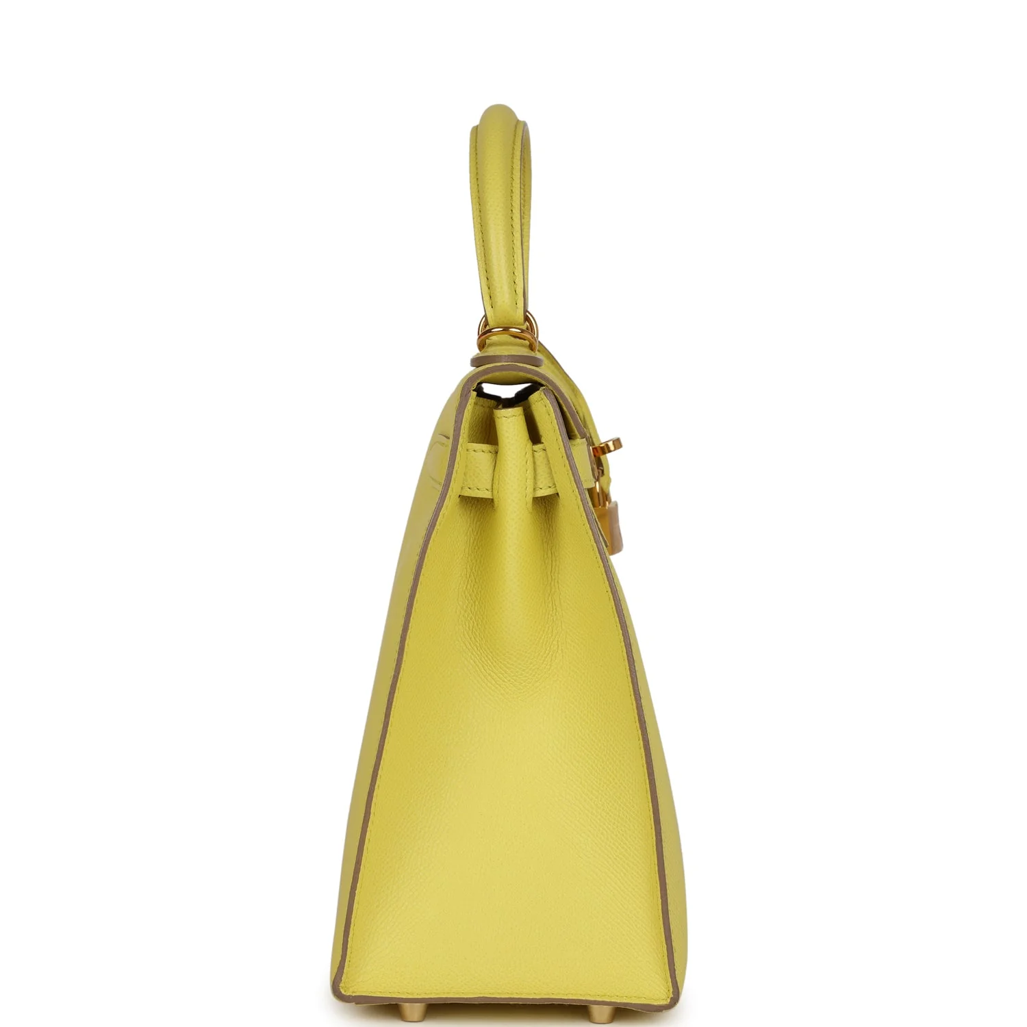 Replicate Hermes Kelly Sellier 28 Soufre Epsom Gold Hardware(1:1 replica)