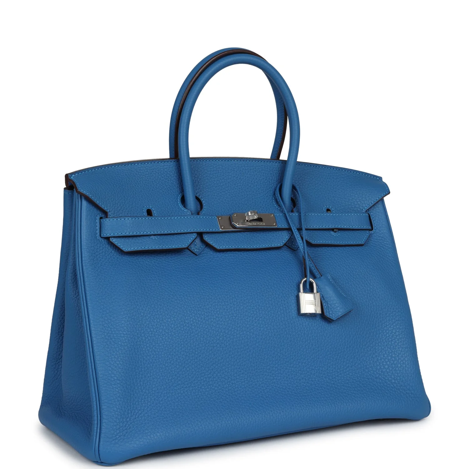 Replicate Hermes Birkin 35 Mykonos Clemence Palladium Hardware(1:1 replica)