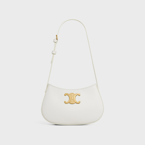 Replicate MEDIUM TILLY BAG IN SHINY CALFSKIN WHITE(1:1 replica)
