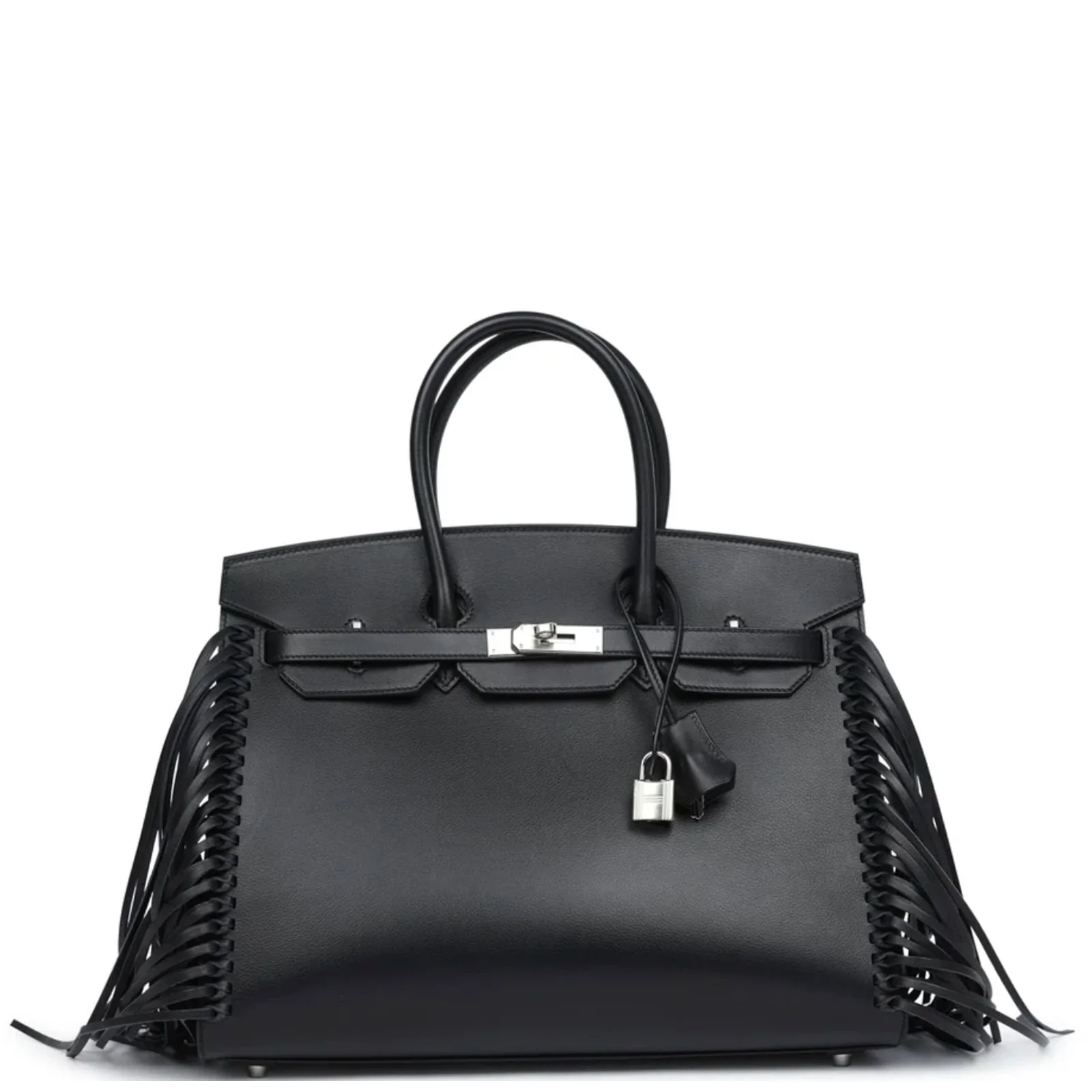Replicate Hermes Birkin 35 Anate Black Evergrain Palladium Hardware(1:1 replica)