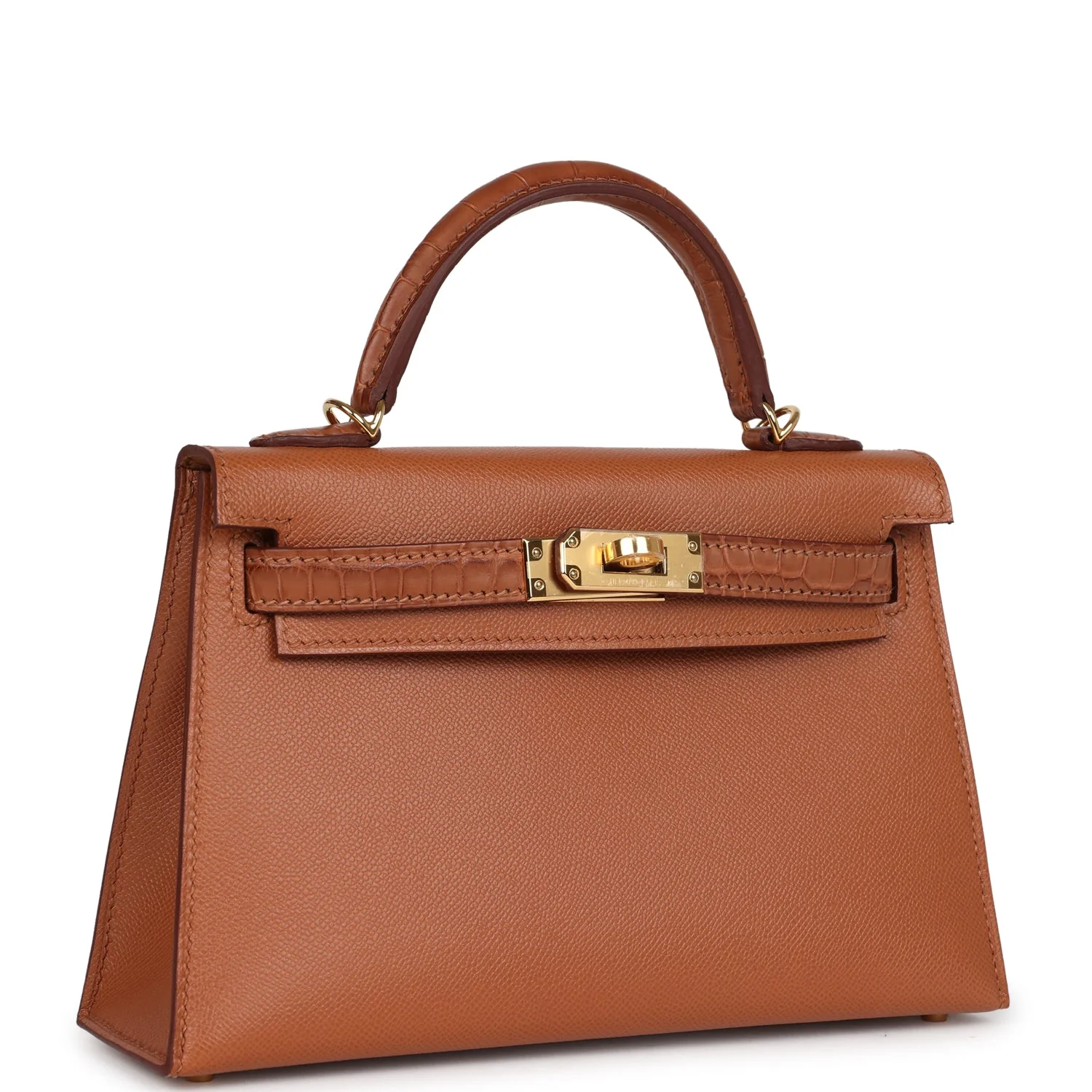 Replicate Hermes Kelly Sellier 20 Gold Madame and Matte Alligator Touch Gold Hardware(1:1 replica)
