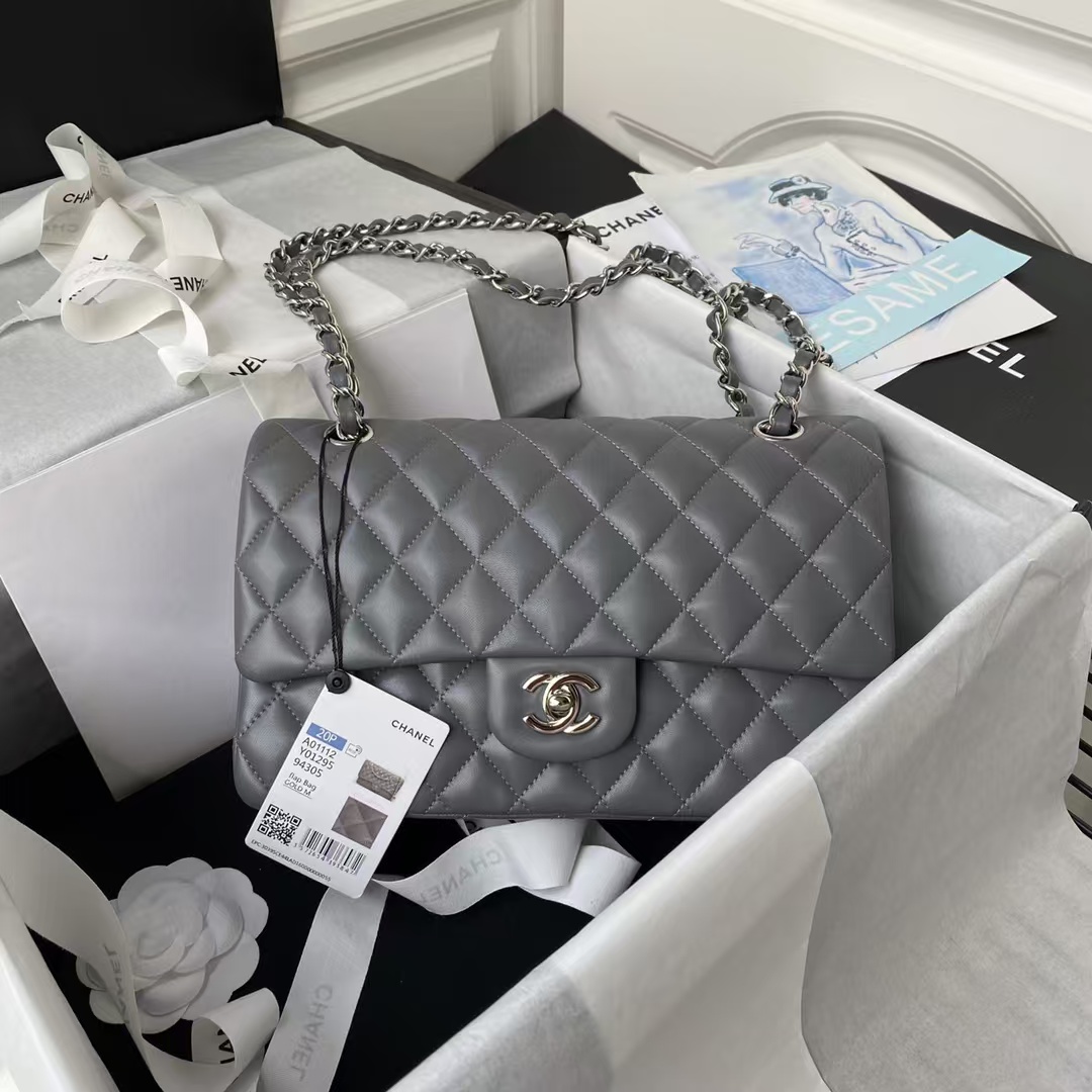 Replicate Chanel Classic 11.12 Handbag Silver Hardware(1:1 replica)