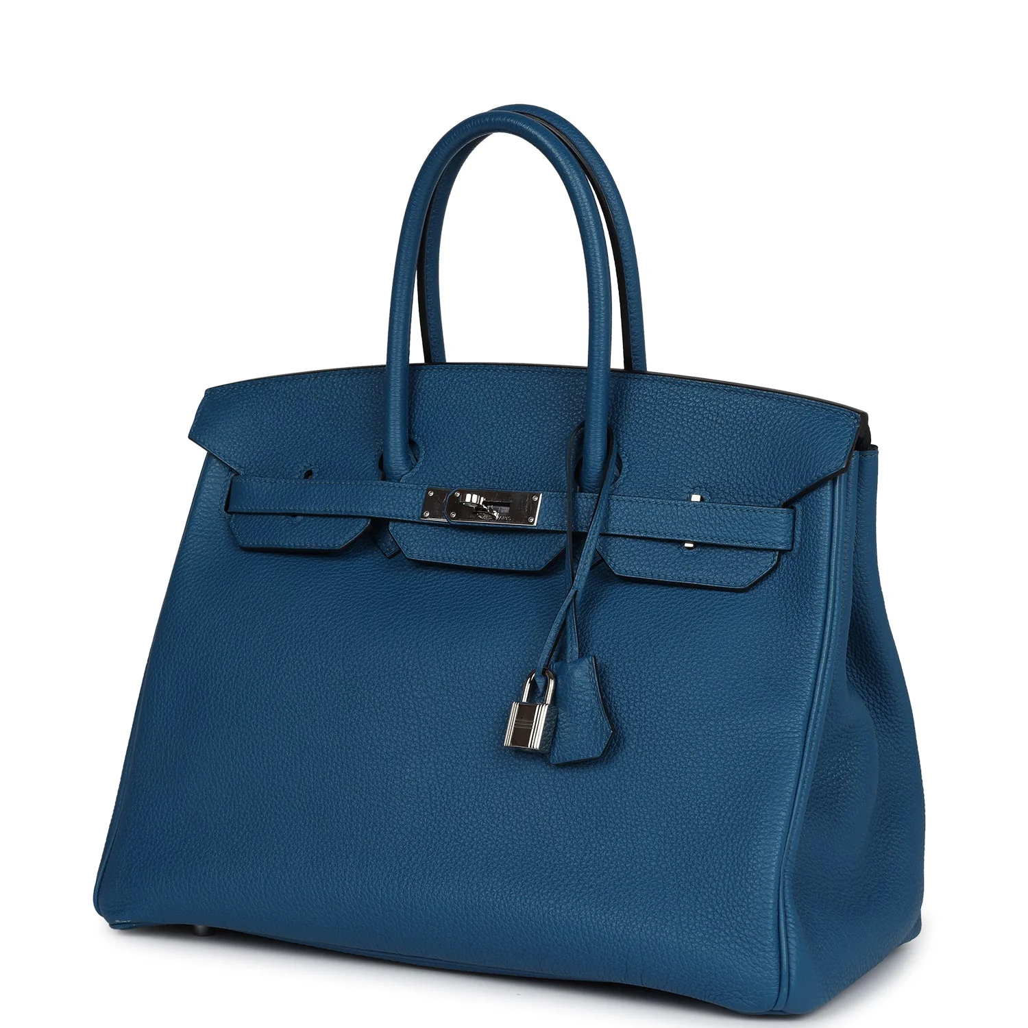 Replicate Hermes Birkin 35 Bleu de Galice Togo Palladium Hardware(1:1 replica)