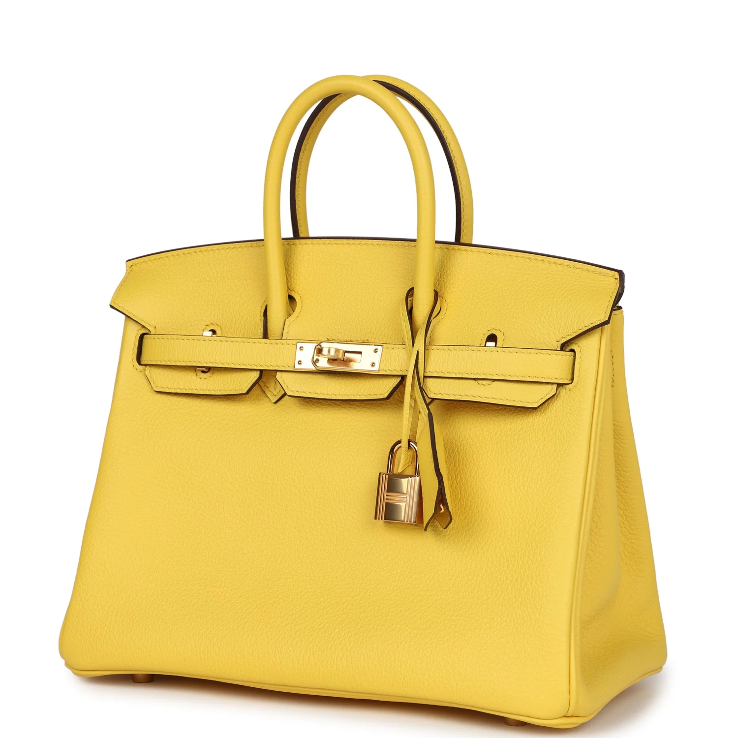 Replicate Hermes Birkin 25 Jaune de Naples Togo Gold Hardware(1:1 replica)