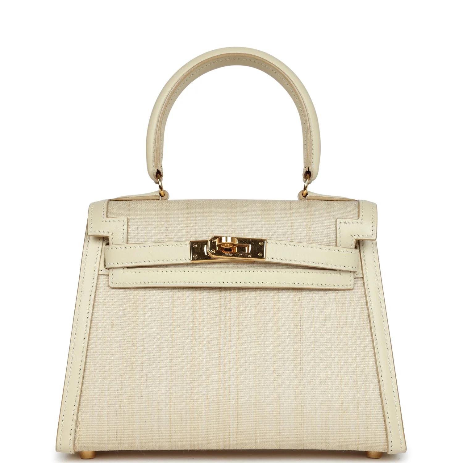Replicate Vintage Hermes Kelly Sellier 20 Parchemin Crinoline and Box Gold Hardware(1:1 replica)