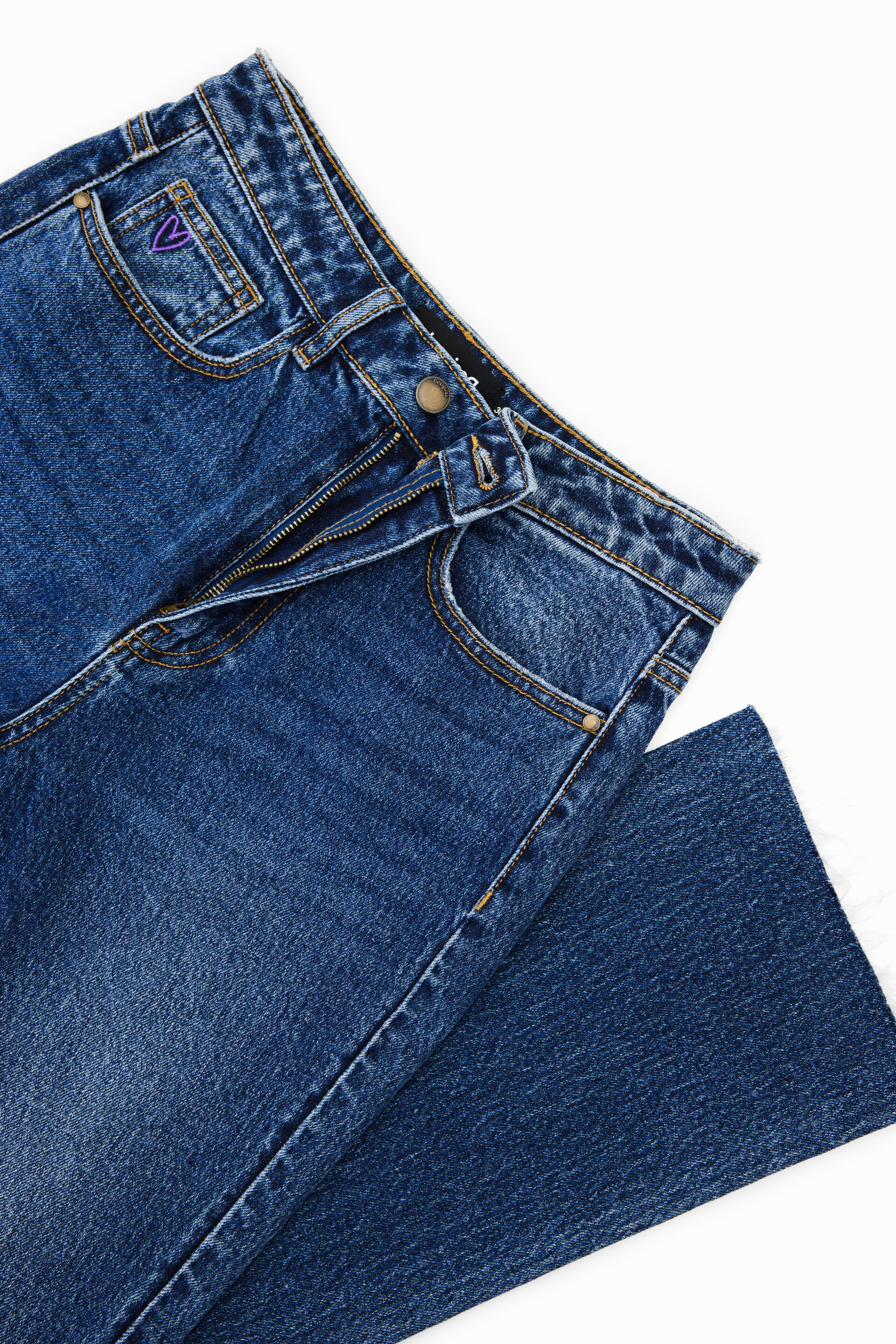 Straight cropped jeans