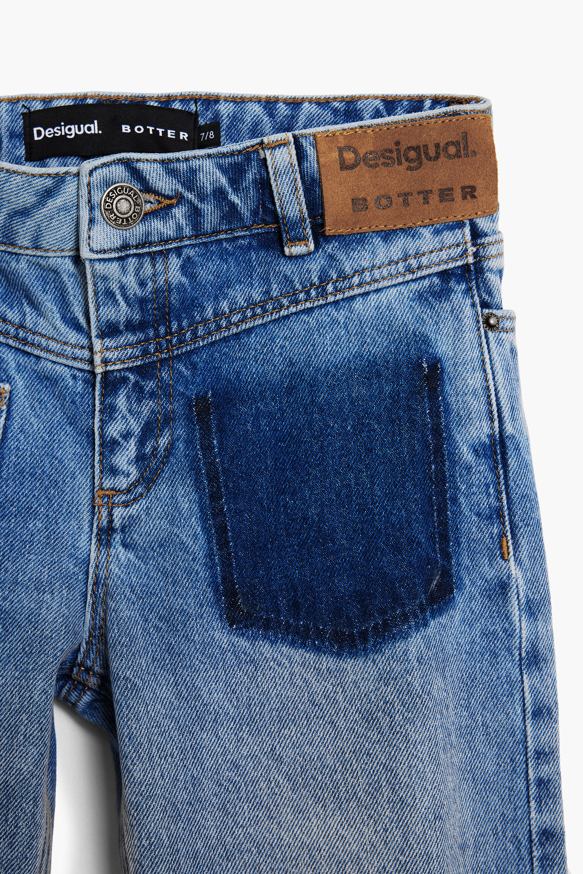 Botter inverted denim trousers