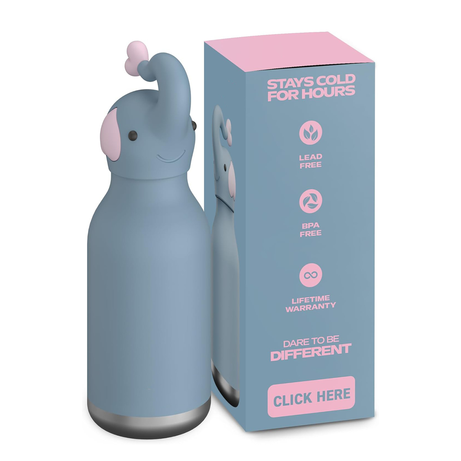 Snowman-Shaped Insulated Bottle