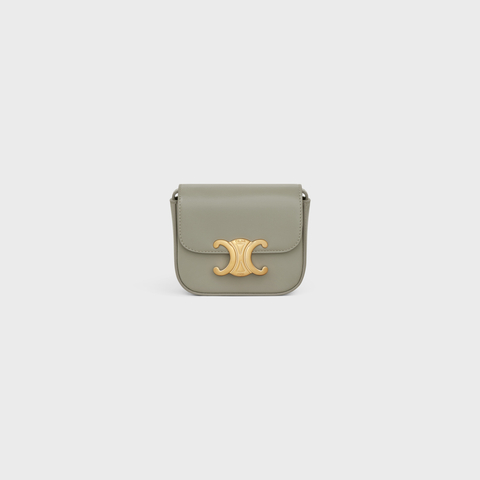 Replicate MINI CLAUDE IN SHINY CALFSKIN GREEN CLAY(1:1 replica)