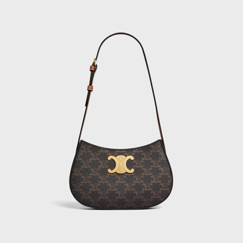 Replicate MEDIUM TILLY BAG IN TRIOMPHE CANVAS AND CALFSKIN TAN(1:1 replica)