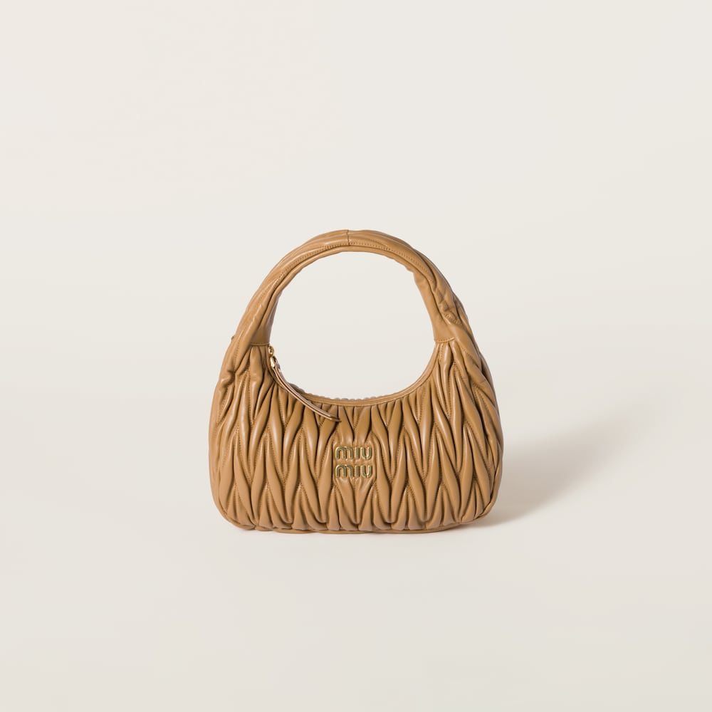 Replicate Regular wander matelassé nappa leather hobo bag(1:1 replica)