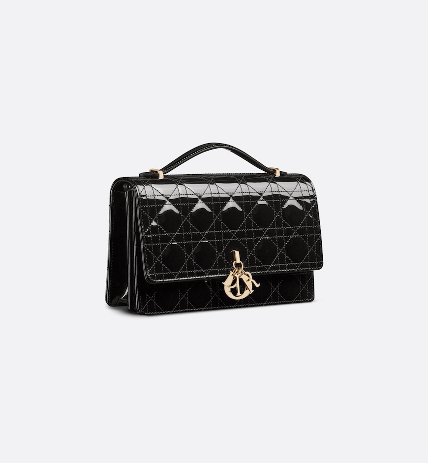 Replicate Dior My Dior Top Handle Bag HandBags- patent leather(1:1 replica)