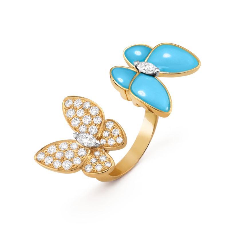 Replicate Two Butterfly Between the Finger ring(1:1 replica)