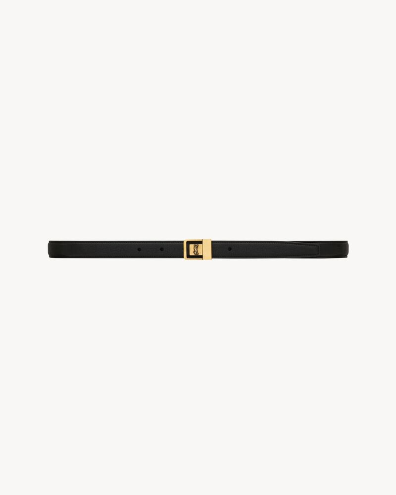 Replicate la 66 buckle thin belt in grained lambskin(1:1 replica)