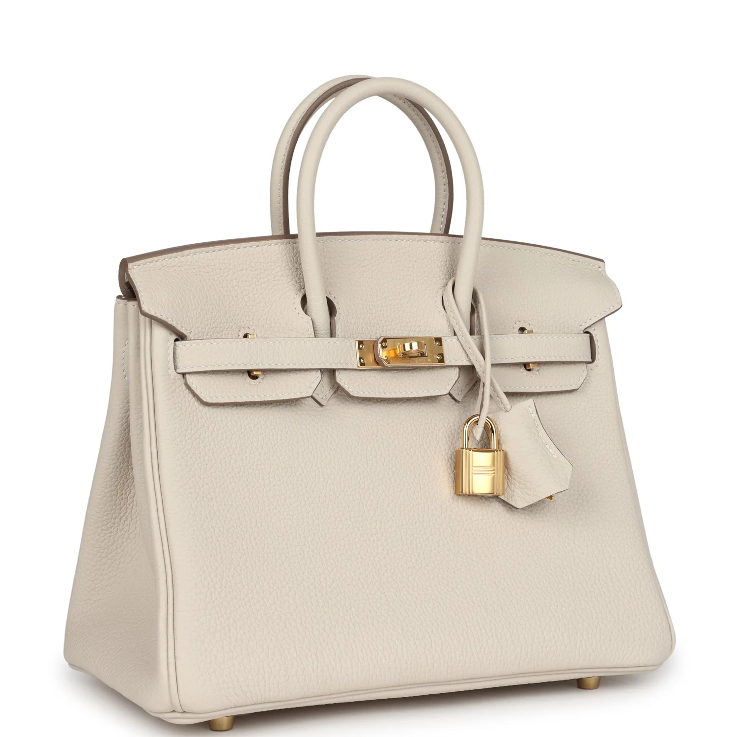 Replicate Hermes Birkin 25 Craie Togo Gold Hardware(1:1 replica)