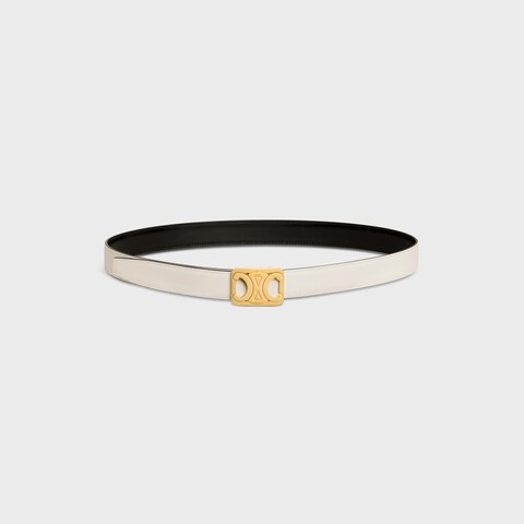 Replicate MEDIUM REVERSIBLE FRAMED TRIOMPHE BELT in TAURILLON(1:1 replica)