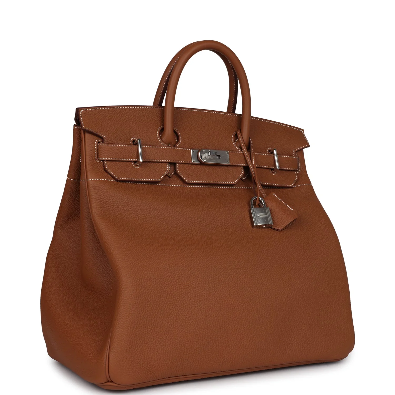 Replicate Hermes Birkin HAC 40 Gold Togo Palladium Hardware(1:1 replica)